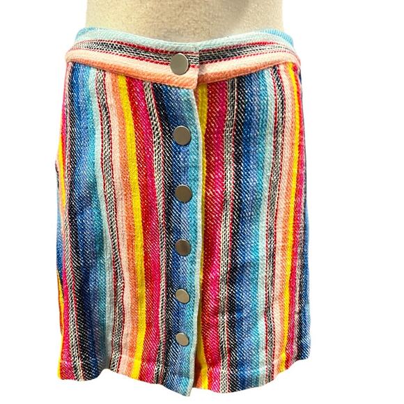 Laundry by Shelly Seagal Color Striped Mini Skirt Size 4 - Picture 2 of 7